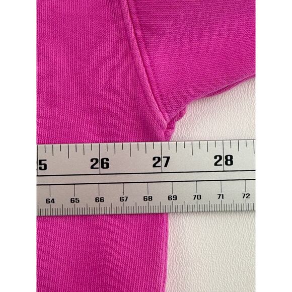 Victoria's Secret PINK Long Sleeve Half Zip Pink Sweatshirt w/Pockets Size XXL - Picture 14 of 15
